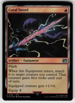 Coral Sword Foil U FINAL FANTASY 134 MTG - Image 1