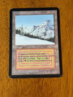 Taiga - Alpha - Magic the Gathering MTG - MP - Reserve List - Dual Land - Image 3