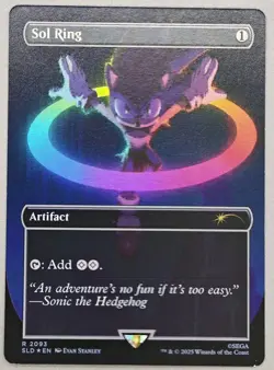 MTG Sol Ring #2093 Rainbow Foil Rare Secret Lair Drop Sonic - Image 1