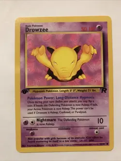 Pokemon TCG Drowzee Team Rocket 54/82 Regular 1st Edition Common Card - Image 1
