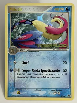 Milotic 8/106 Italian Holo Rare Pokemon Card EX Emerald 2005 - Image 1