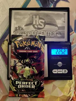 VERY HEAVY! 🔥22.52g Pokemon TCG Perfect Order Booster Pack Factory Sealed ✅ - Image 1