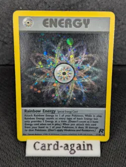 Pokemon TCG Rainbow Energy Holo Rare Team Rocket 17/82 MP Condition - Image 1