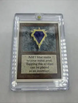 MTG Mox Sapphire Unlimited 1993 - Power Nine - Heavily Played HP Authentic - Image 1