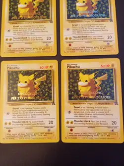 Pokemon NM 4x Ivy Pikachu No. 1 Promo Giocatori CORRECTED LPP collecting Stamp - Image 3