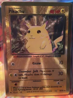 2021 Pokemon Celebrations Pikachu Ultra Premium Collection Gold Metal Promo #058 - Image 1