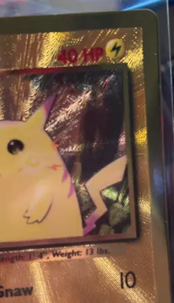 2021 Pokemon Celebrations Pikachu Ultra Premium Collection Gold Metal Promo #058 - Image 2