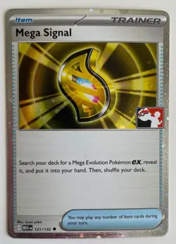 Mega Signal 121/132 Pokemon TCG Mega Evolution Prize Pack Series Cosmos Holo NM - Image 1