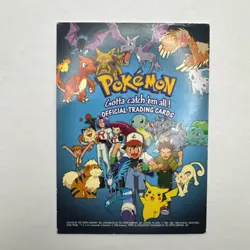 Pokemon Topps Movie Animation Edition Blue Logo Checklist - Image 1