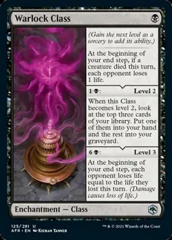 Warlock Class - Near Mint MTG Adventures in the Forgotten Realms - Image 1
