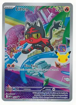 2026 POKEMON MEGA EVOLUTION FIRST PARTNER ILLUSTRATION PROMO HOLO LITTEN #044 - Image 1