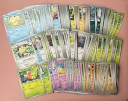 Pokemon 151 Bulk Lot English. 190+ C/UC 65 Holo/Reverse Holos are Included - Image 1