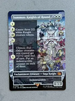 Summon: Knights of Round (Borderless) #359 Mythic - MTG Final Fantasy FIN - NM - Image 1