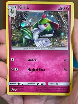 POKEMON KIRLIA 92a/147 UNCOMMON COSMOS HOLO SWIRL ALTERNATE ART NM - Image 1