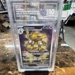 Alakazam MEG 009 Promo Holo 2025 TAG Graded 10 Pokemon Center Mega Evolution - Image 1