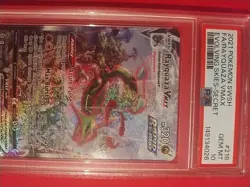 2021 Pokemon SWSH #218 FA Rayquaza VMAX Evolving Skies SEC Rare PSA 10 Gem MT - Image 4