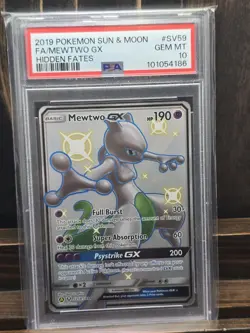 Pokemon TCG Mewtwo GX SV59/SV94 Holo Full Art Shiny Rare - Image 1