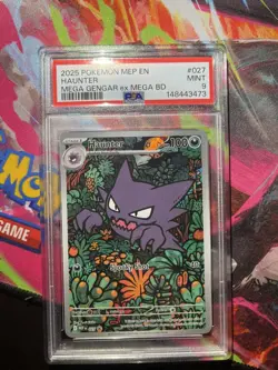 2025 POKEMON MEP EN-ME MEGA BATTLE DECK PROMO #027 HAUNTER PSA 9 - Image 1