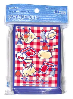 Pikachu & Heart Pokemon Center Japan Deck Sleeves – 64ct Official TCG - Image 1