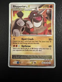 Pokemon Rhyperior LV.X DP29 Diamond & Pearl Promo Holo Level Up 170 HP - Image 1