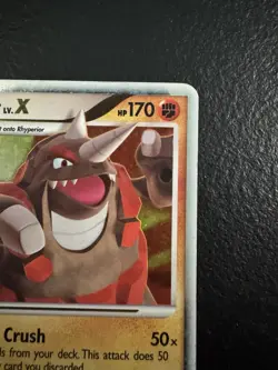 Pokemon Rhyperior LV.X DP29 Diamond & Pearl Promo Holo Level Up 170 HP - Image 2
