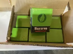 Case Of 6 MTG Ultra Pro Force of Will - STONE Magic Stone Flip Deck Box Green - Image 1