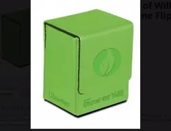 Case Of 6 MTG Ultra Pro Force of Will - STONE Magic Stone Flip Deck Box Green - Image 3