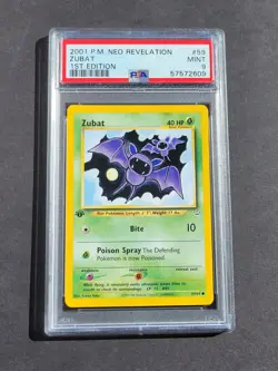 Pokemon PSA 9 1ST EDITION ZUBAT 59/64 NEO REVELATION SET - MINT - Image 1
