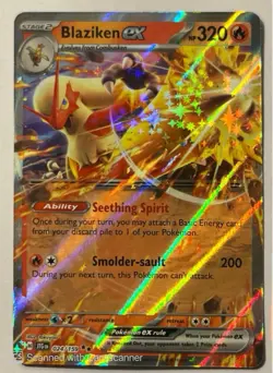 Pokemon Blaziken ex 024/159 Sv09: Journey Together Holo Double Rare 320HP - Image 1