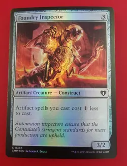 1x Foundry Inspector | FOIL | Commander Masters | MTG Magic Cards - Image 1