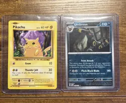 Pokemon: Umbreon #59 + Pikachu #35 — Prismatic Evolutions Set (Mint Condition) - Image 1
