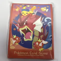 Hiroshima's Pikachu Shiny Gyarados Sealed New 64 Sleeves Pokemon Center Japanese - Image 1
