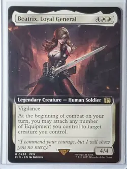 Magic MTG Final Fantasy - Beatrix, Loyal General - R 0426 EXTENDED ART - Nonfoil - Image 2