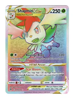 Pokemon 2022 Shaymin VSTAR Secret Rare Holo Brilliant Stars SWSH09 173/172 NM - Image 1