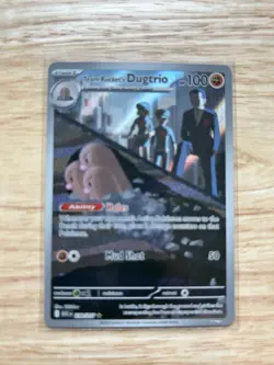 Pokemon Team Rocket's Dugtrio Full Art Holo Rare 239/217 ASC 100 HP English - Image 1