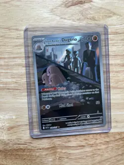 Pokemon Team Rocket's Dugtrio Full Art Holo Rare 239/217 ASC 100 HP English - Image 2