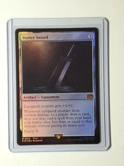 MTG Magic The Gathering FF - Buster Sword FOIL - Final Fantasy - 255 - Mythic - Image 1