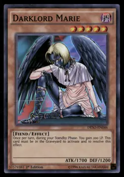 Darklord Marie Destiny Soldiers DESO-EN046 Super Rare Yugioh Lightly Played - Image 1