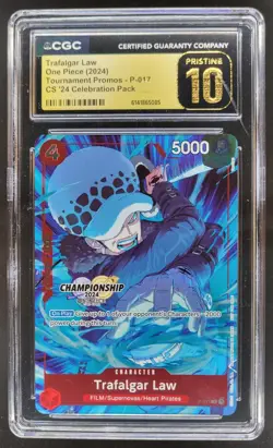 2024 ONE PIECE TRAFALGAR LAW PROMO P-017 CGC 10 PRISTINE A PT - Image 1
