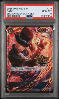 PSA10 One Piece Card Game Luffy Ace Sabo 3rd Anniversary Sequential 3Set - Image 4