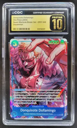 2025 ONE PIECE DONQUIXOTE DOFLAMINGO OP07-048 CGC 10 PRISTINE A PT - Image 1