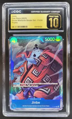 2025 ONE PIECE JINBE PROMO P-030 CGC 10 PRISTINE A PT - Image 1