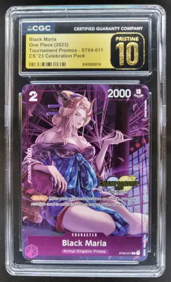 2023 ONE PIECE BLACK MARIA PROMO ST04-011 CGC 10 PRISTINE A PT - Image 1