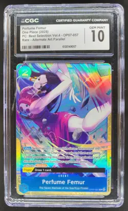2025 ONE PIECE PERFUME FEMUR RARE ALT ART OP07-057 CGC 10 A PT - Image 1
