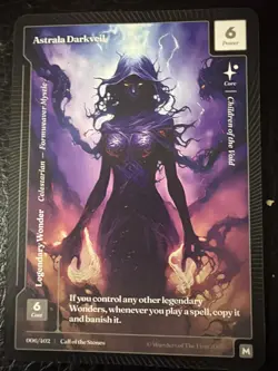 Wonders of The First Astrala Darkveil Mythic Rare Call Of The Stones 006/402 - Image 1