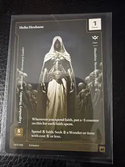 Wonders of the First 2025 - MYTHIC Paper - Helia Hexbane 25/401 TCG - Image 1