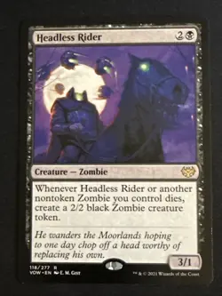 1x Headless Rider (118) Innistrad: Crimson Vow LP MTG Magic the Gathering x1 MKE - Image 1