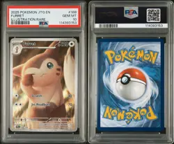 Pokemon Journey Together Furret Holo Illustration Card 168/159 PSA 10 - Image 3