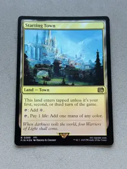 Starting Town #289 FOIL - MTG Final Fantasy FIN - NM / Unplayed - Image 1