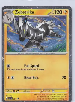 Zebstrika - (Cosmos Holo) Holo Rare SV: Scarlet & Violet Promo Cards 201 NM - Image 1